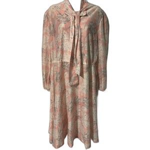 Vintage Women’s Ashboro Originals Pink Floral Easter Dress